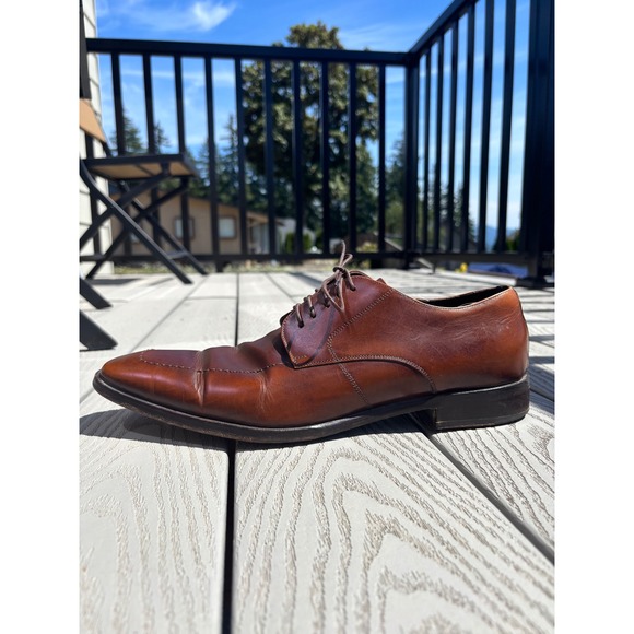 To Boot Brown Leather Oxfords - Picture 3 of 10